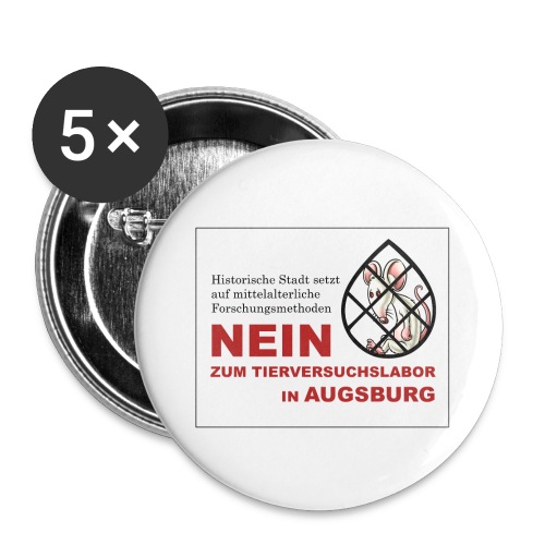 Kampagnenmotiv Augsburg - Buttons klein 25 mm (5er Pack)