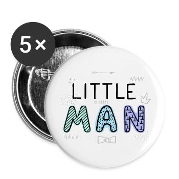 Baby sayings Baby clothes Children's clothing - Buttons small 1''/25 mm (5-pack) - white - Front