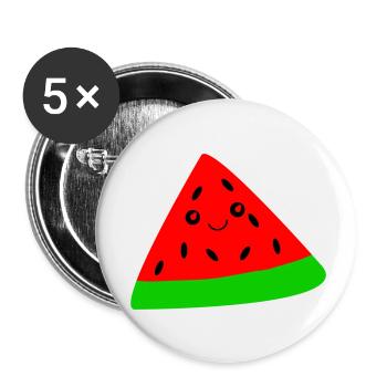 Melon - Buttons small 1''/25 mm (5-pack) - white - Front