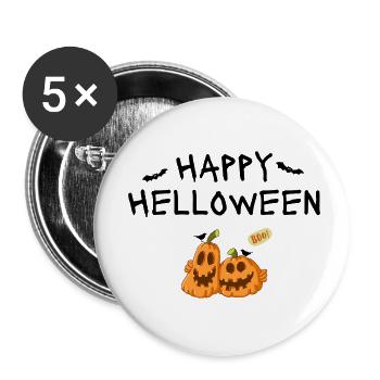 Helloween - Buttons small 1''/25 mm (5-pack) - white - Front