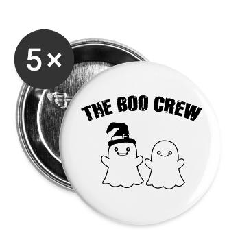 The Boo Crew - Buttons small 1''/25 mm (5-pack) - white - Front