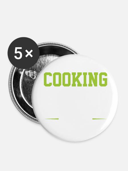 Cooking Crew - Buttons klein 25 mm (5er Pack) - Weiß