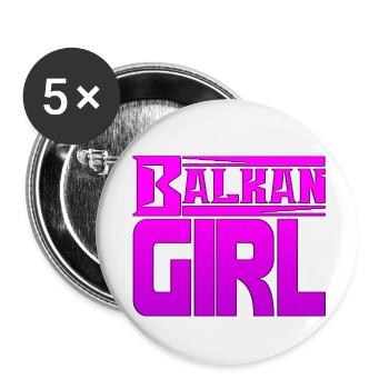Balkans Croatie Bosnie Serbie juge exyu boy girl - Lot de 5 petits badges (25 mm) - blanc - Devant
