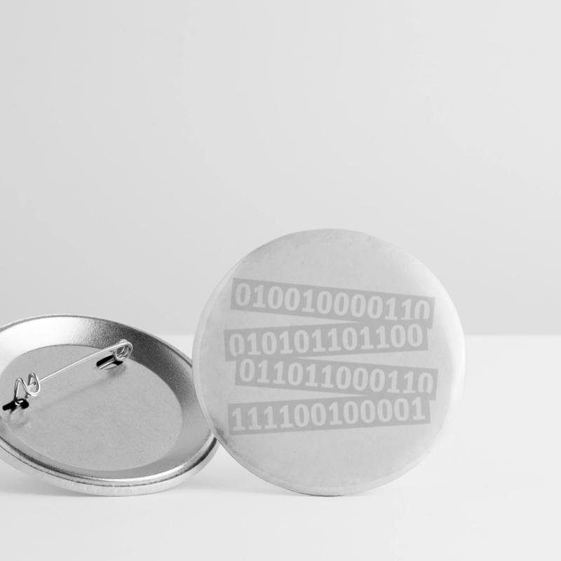 Langage de programme de code binaire Lot de 5 petits badges (25 mm)