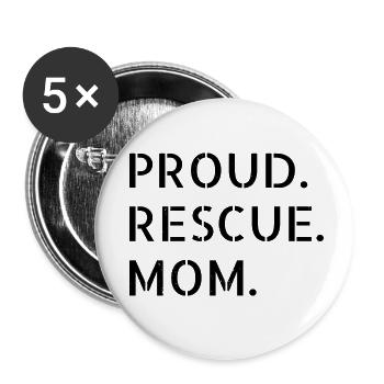 abuse animal rights animal lovers gift humor love - Buttons small 1''/25 mm (5-pack) - white - Front