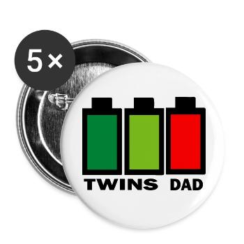 Grossesse Baby shower Babyshower Boy Girl - Lot de 5 petits badges (25 mm) - blanc - Devant