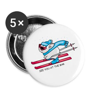 See you at the bar - Buttons small 1''/25 mm (5-pack) - white - Front