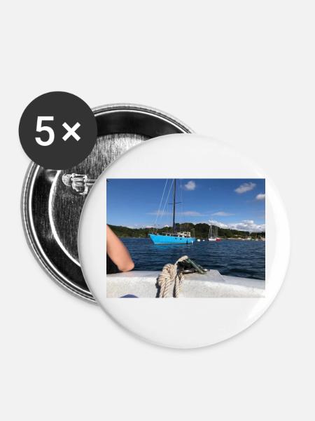 Streetwear PEM - Buttons klein 25 mm (5er Pack) - Weiß