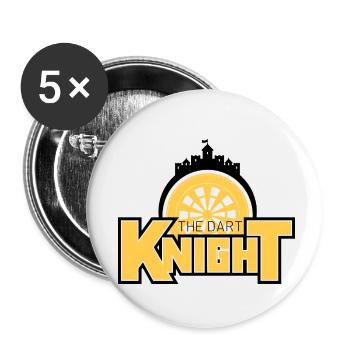 Château de Dart Knight - Lot de 5 petits badges (25 mm) - blanc - Devant