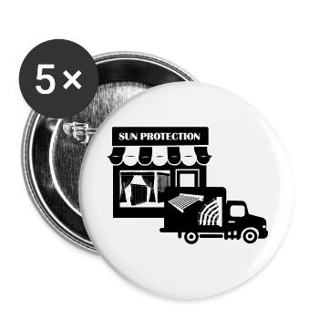 Sun protection shop with truck delivery - Buttons small 1''/25 mm (5-pack) - white - Front