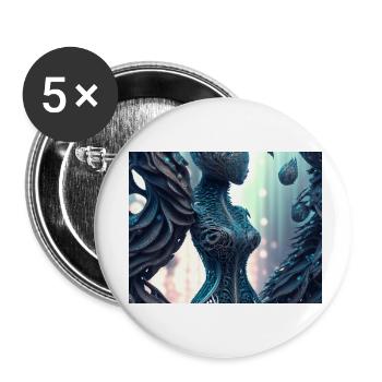 Baum Frau - Buttons klein 25 mm (5er Pack) - Weiß - Vorne