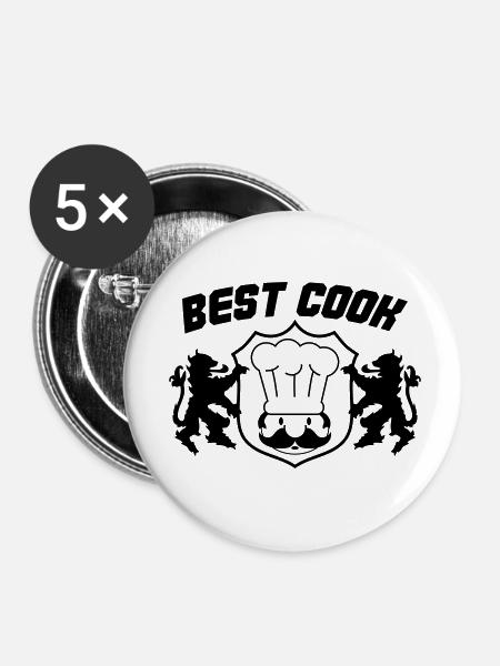 best cook - Buttons klein 25 mm (5er Pack) - Weiß
