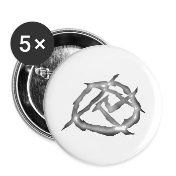 Ranarky - Buttons small 1''/25 mm (5-pack) - white - Front