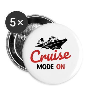 Segelboot Kapitän Spruch Zum Segeln - Buttons klein 25 mm (5er Pack) - Weiß - Vorne