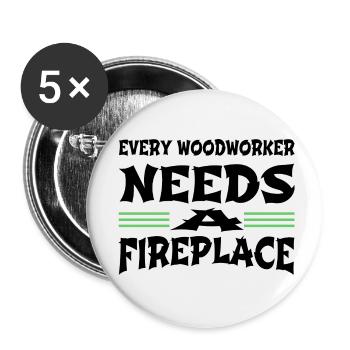 Quote Mason Geek Apprentice Funny Quote Humor - Buttons small 1''/25 mm (5-pack) - white - Front