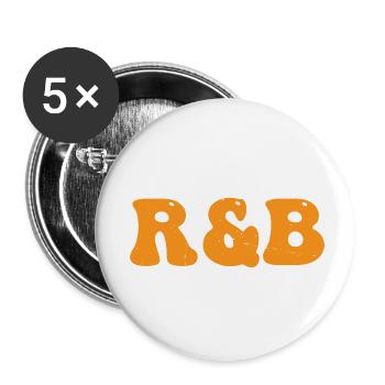 Je suis une R’b Kinda Girl des années 90 18 - Lot de 5 petits badges (25 mm) - blanc - Devant
