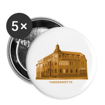 Tangerhütte Rathaus Stendal Saxe-Anhalt - Lot de 5 petits badges (25 mm) - blanc - Devant