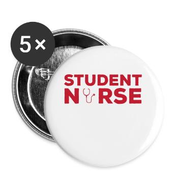 Abschluss Der Student Nurse Apparel Nursing School - Buttons klein 25 mm (5er Pack) - Weiß - Vorne