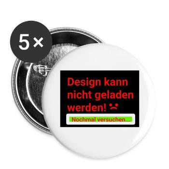 Lustiger Spruch!!! - Buttons klein 25 mm (5er Pack) - Weiß - Vorne