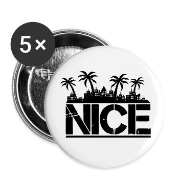 nice - Buttons klein 25 mm (5er Pack) - Weiß - Vorne