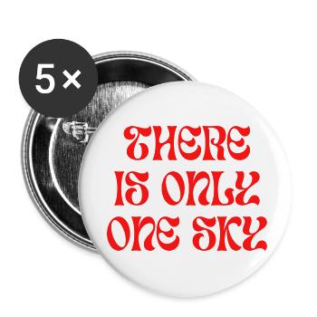 One sky - Buttons small 1''/25 mm (5-pack) - white - Front