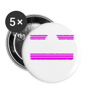 Funky Counterculture Family Hippie Gift - Buttons small 1''/25 mm (5-pack) - white - Front