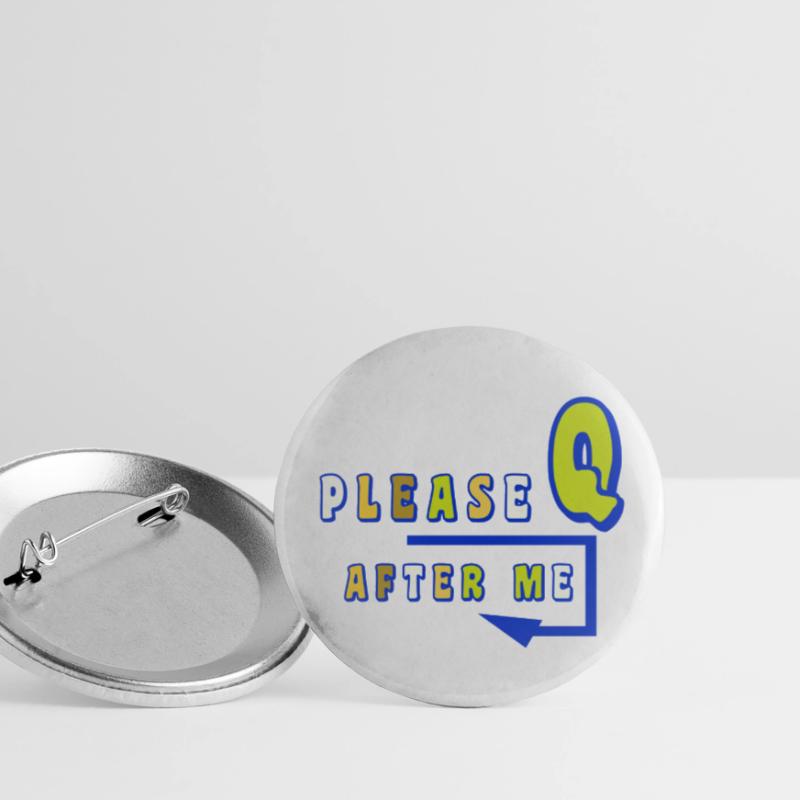 Please queue Buttons small 1''/25 mm (5-pack)