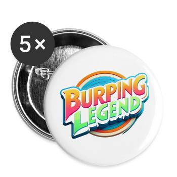 Légende du rot 18 - Lot de 5 petits badges (25 mm) - blanc - Devant