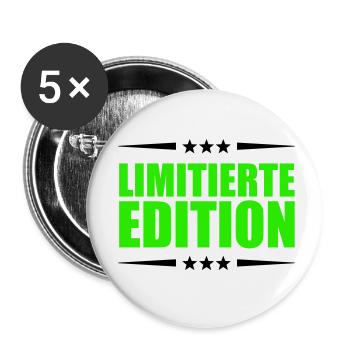 Édition limitée - Lot de 5 petits badges (25 mm) - blanc - Devant