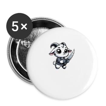 Godless Engraver - Buttons small 1''/25 mm (5-pack) - white - Front