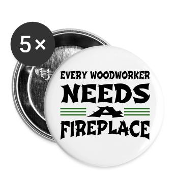 Mason Bingo Hall Tshirts Birthday Present - Buttons small 1''/25 mm (5-pack) - white - Front