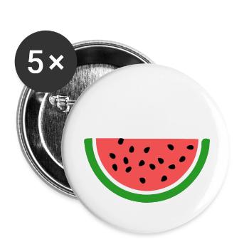 THIS IS NOT A WATERMELON - Buttons klein 25 mm (5er Pack) - Weiß - Vorne