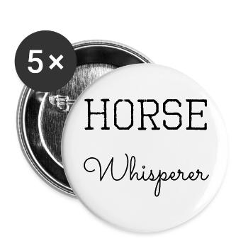 mental serenity bday riding gear horse care humor - Buttons klein 25 mm (5er Pack) - Weiß - Vorne