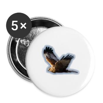 Harrier Marsh - Buttons small 1''/25 mm (5-pack) - white - Front