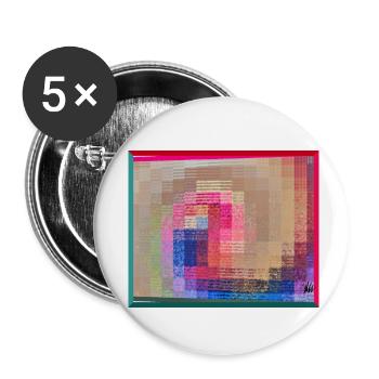 141910 - Buttons small 1''/25 mm (5-pack) - white - Front