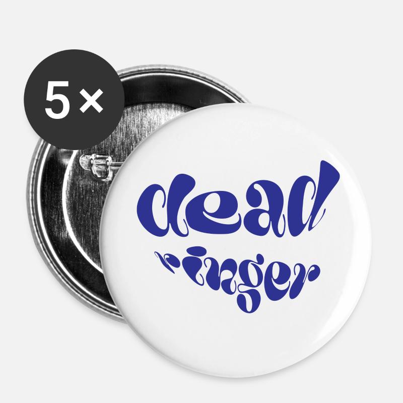 Dead Ringer - Buttons small 1''/25 mm (5-pack) - white