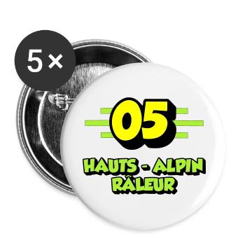 Hochalpiner Nörgler - Buttons klein 25 mm (5er Pack) - Weiß - Vorne