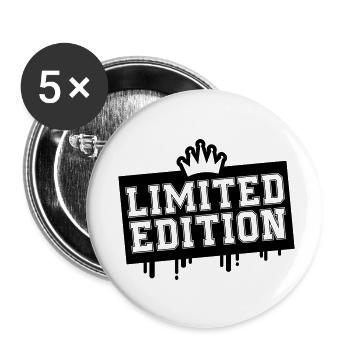limited edition - Buttons klein 25 mm (5er Pack) - Weiß - Vorne
