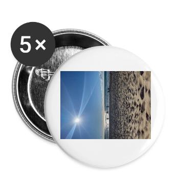 Sunshine&Ocean - Buttons small 1''/25 mm (5-pack) - white - Front