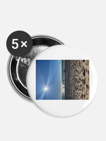 Sunshine&Ocean - Buttons klein 25 mm (5er Pack) - Weiß