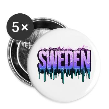 Halloween Happy Horror Monster Blood Spooky Scary - Buttons small 1''/25 mm (5-pack) - white - Front