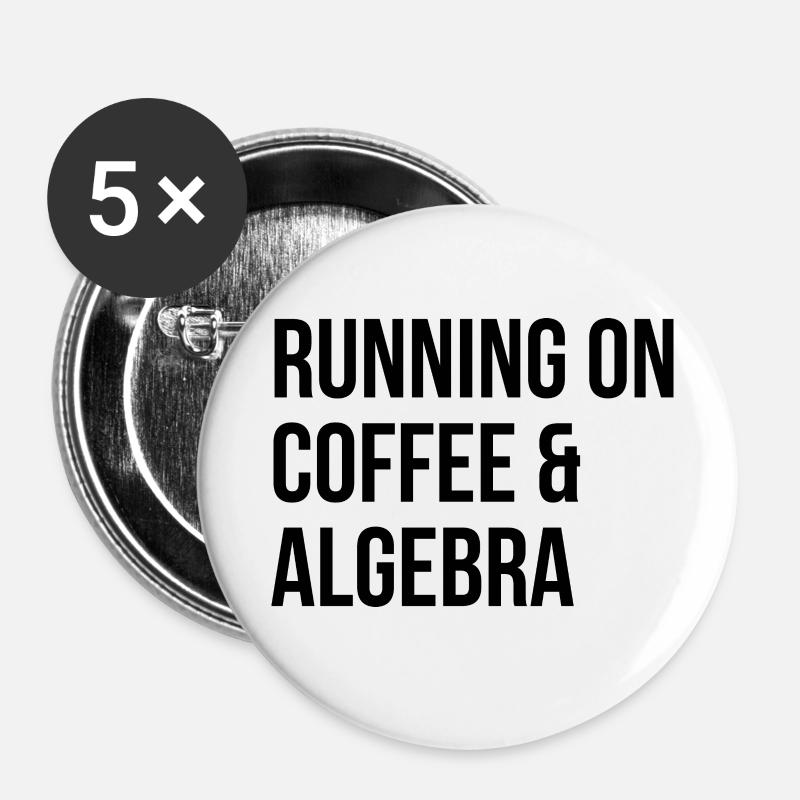 Algebra - Buttons klein 25 mm (5er Pack) - Weiß