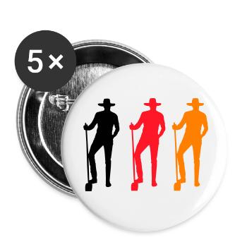 Farmer Colored - Buttons small 1''/25 mm (5-pack) - white - Front