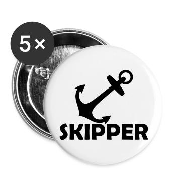 Sailing Water Sports Wind - Buttons small 1''/25 mm (5-pack) - white - Front