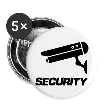kamera icon security - Buttons klein 25 mm (5er Pack) - Weiß - Vorne