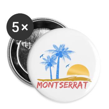 Strand Montserrat - Buttons klein 25 mm (5er Pack) - Weiß - Vorne