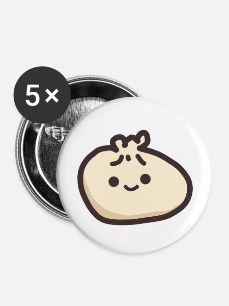 süsser knödel - Buttons klein 25 mm (5er Pack) - Weiß