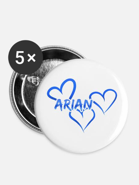 Arian als Arian - Buttons klein 25 mm (5er Pack) - Weiß