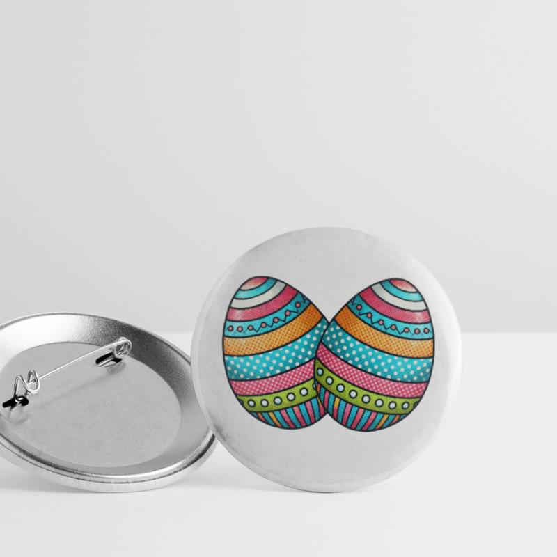 Egg Easter Egg 2 Buttons small 1''/25 mm (5-pack)
