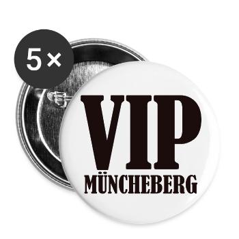 VIP Müncheberg - Buttons klein 25 mm (5er Pack) - Weiß - Vorne